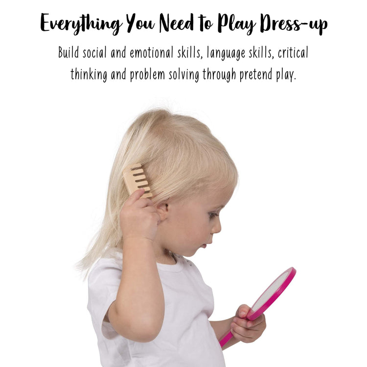 Janod Little Miss Vanity Case - 9-piece Pretend Play Beauty Kit