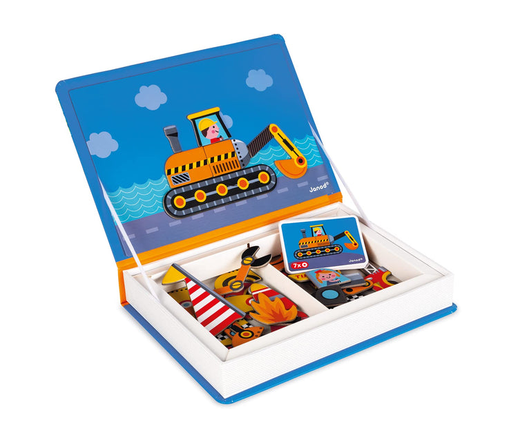 Janod Racers Magneti'Book - 50 Magnets for Vehicle Building