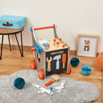 Janod Magnetic DIY Wooden Trolley - 26 Accessories Tool Walker