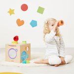 Janod Sensory Box Cube - Busy Board Fun From 18 Months+