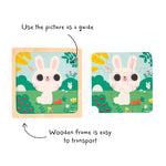 Janod Forest Animal Puzzles - 3 Wooden Jigsaws for Toddlers