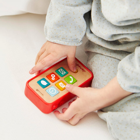 Janod Sound Telephone - Pretend Play Phone with 7 Sound Buttons