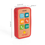 Janod Sound Telephone - Pretend Play Phone with 7 Sound Buttons