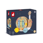 Janod Pure Pull-Along Snail - 2-in-1 Wooden Musical Toy