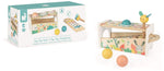 Janod Pure Tap Xylophone Bench - Cherry Wood Balls and Hammer