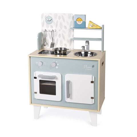 Janod Mint Wooden Kitchen - 5 Accessories and Sound Effects