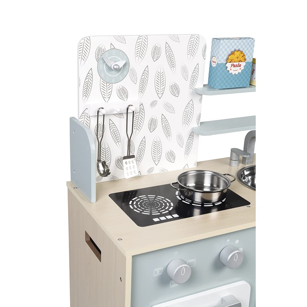Janod Mint Wooden Kitchen - 5 Accessories and Sound Effects