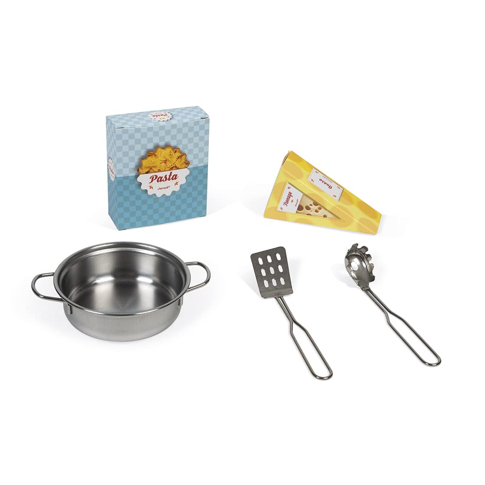 Janod Mint Wooden Kitchen - 5 Accessories and Sound Effects