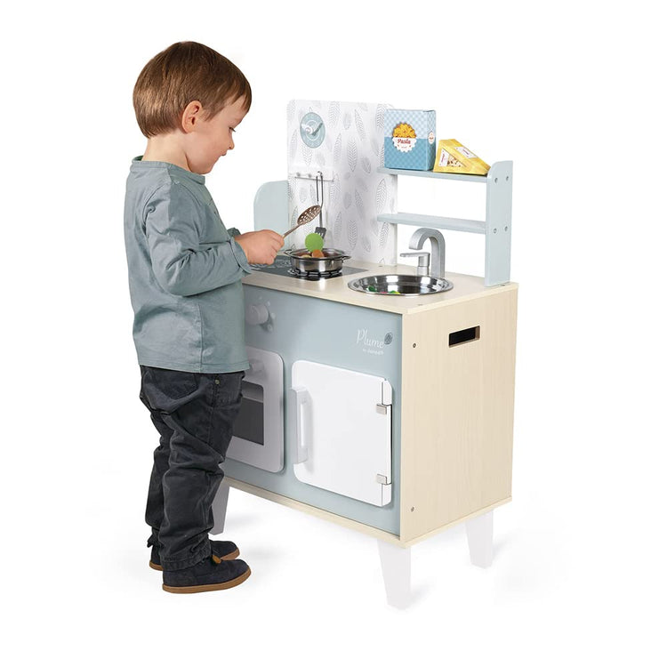 Janod Mint Wooden Kitchen - 5 Accessories and Sound Effects