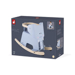 Janod Rocking Elephant - Wooden Ride-On with Anti-Tip Base