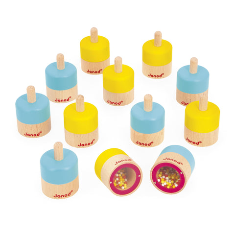 Janod Sound Memo Game - 12 Blocks to Match Quiet Sounds