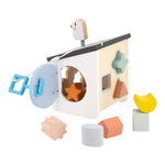 Janod Bird House Sorter - 8 Shapes and a Keyed Bird Door