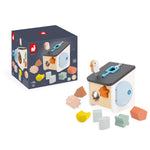 Janod Bird House Sorter - 8 Shapes and a Keyed Bird Door