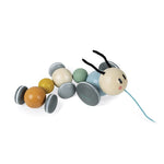 Janod Pull-Along Caterpillar - Sweet Cocoon Walking Companion