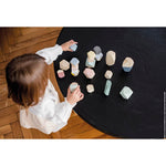 Janod Stacking Stones - 20 Wooden Pieces for Balance Play