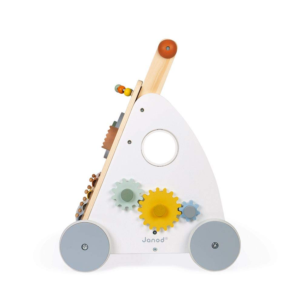 Janod Baby Walker - 9 Activities and Adjustable Brake Pads