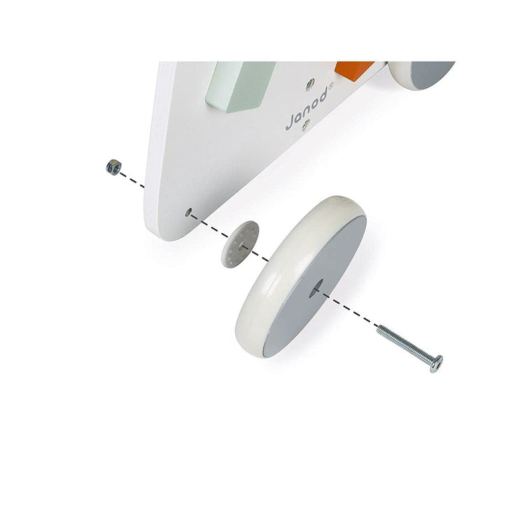 Janod Baby Walker - 9 Activities and Adjustable Brake Pads