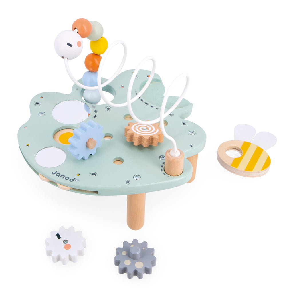 Janod Leaf Station - 5 Wooden Activities for Fine Motor Play