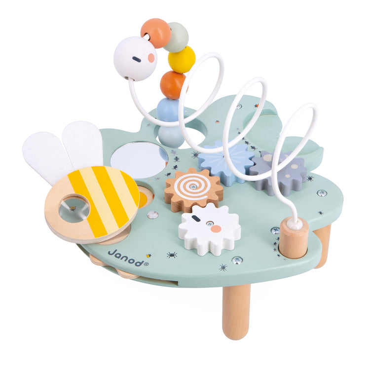 Janod Leaf Station - 5 Wooden Activities for Fine Motor Play