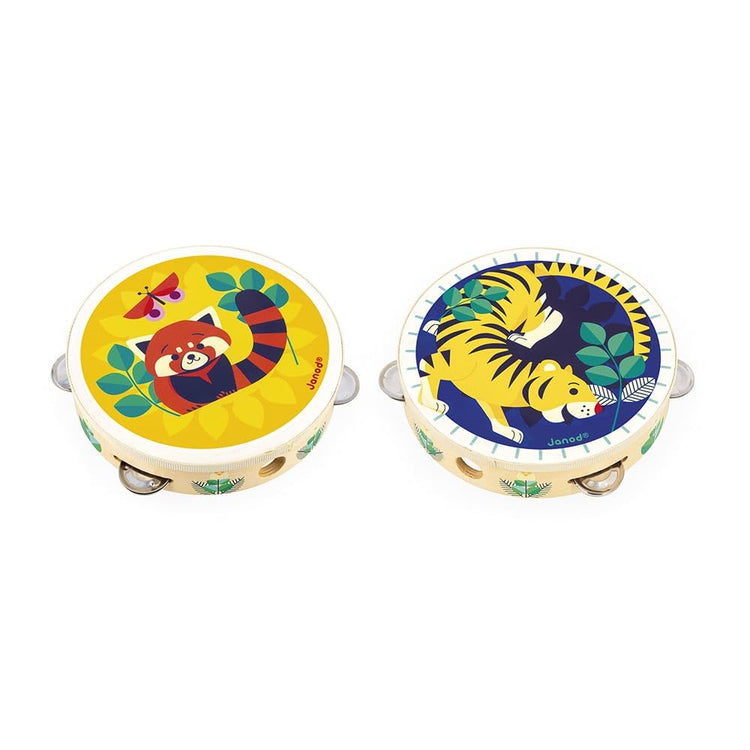 Janod Tambourine - Colorful First Rhythm Toy for Kids 3+
