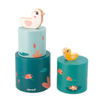 Janod Toy Box 12M - 4 Early Learning Toys for Baby Growth