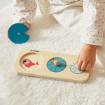 Janod Toy Box 12M - 4 Early Learning Toys for Baby Growth