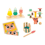 Janod Toy Box 36M - 4 Age-Right Toys for Curious Minds+