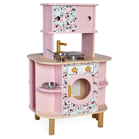 Janod Twist Kitchen - Expandable Wooden Kitchen with Lights