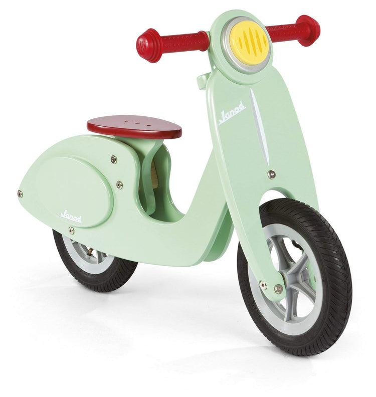 Janod Wooden Scooter Balance Bike - First Rides for Toddlers