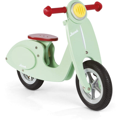 Janod Wooden Scooter Balance Bike - First Rides for Toddlers