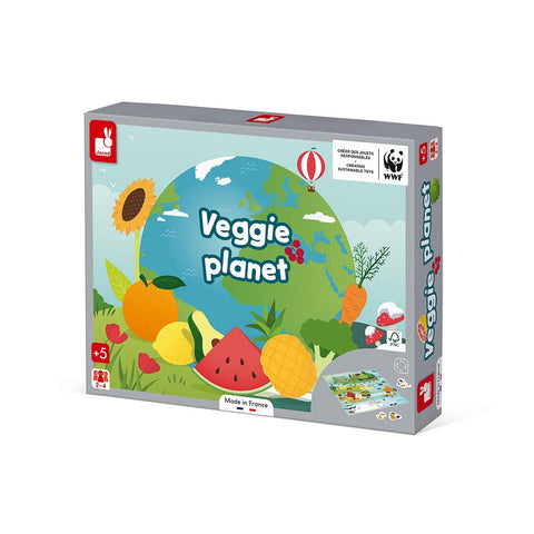 Janod WWF Veggie Planet - 2-in-1 World Food Speed Game Set