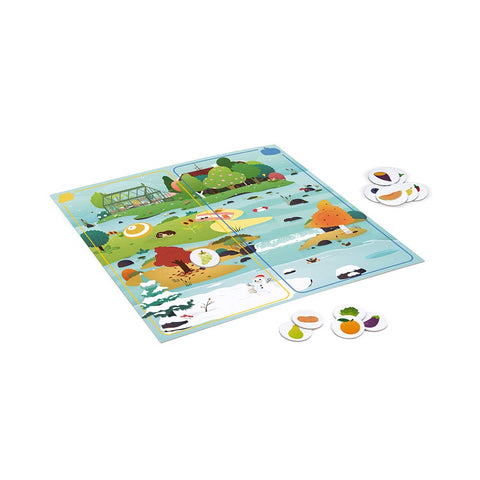 Janod WWF Veggie Planet - 2-in-1 World Food Speed Game Set