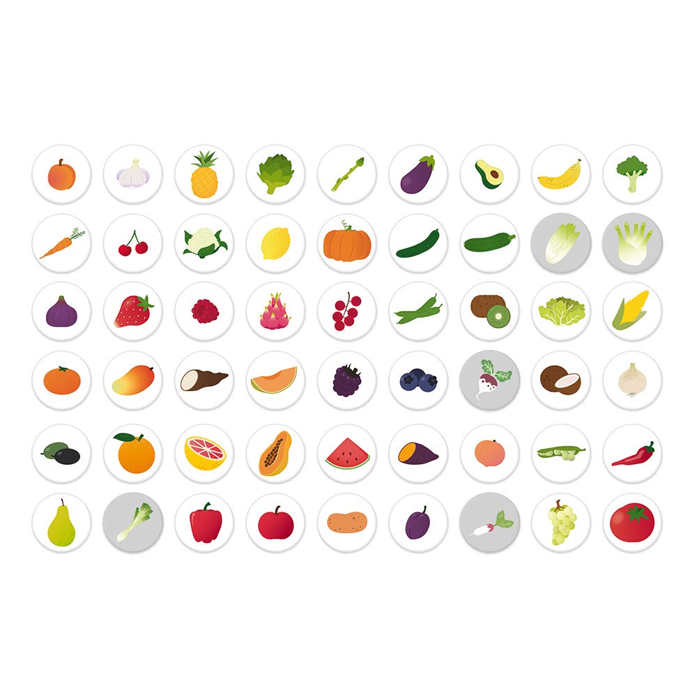 Janod WWF Veggie Planet - 2-in-1 World Food Speed Game Set