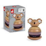 Janod WWF Tumbling Koala - 6-Piece Wooden Stacker Toy Set