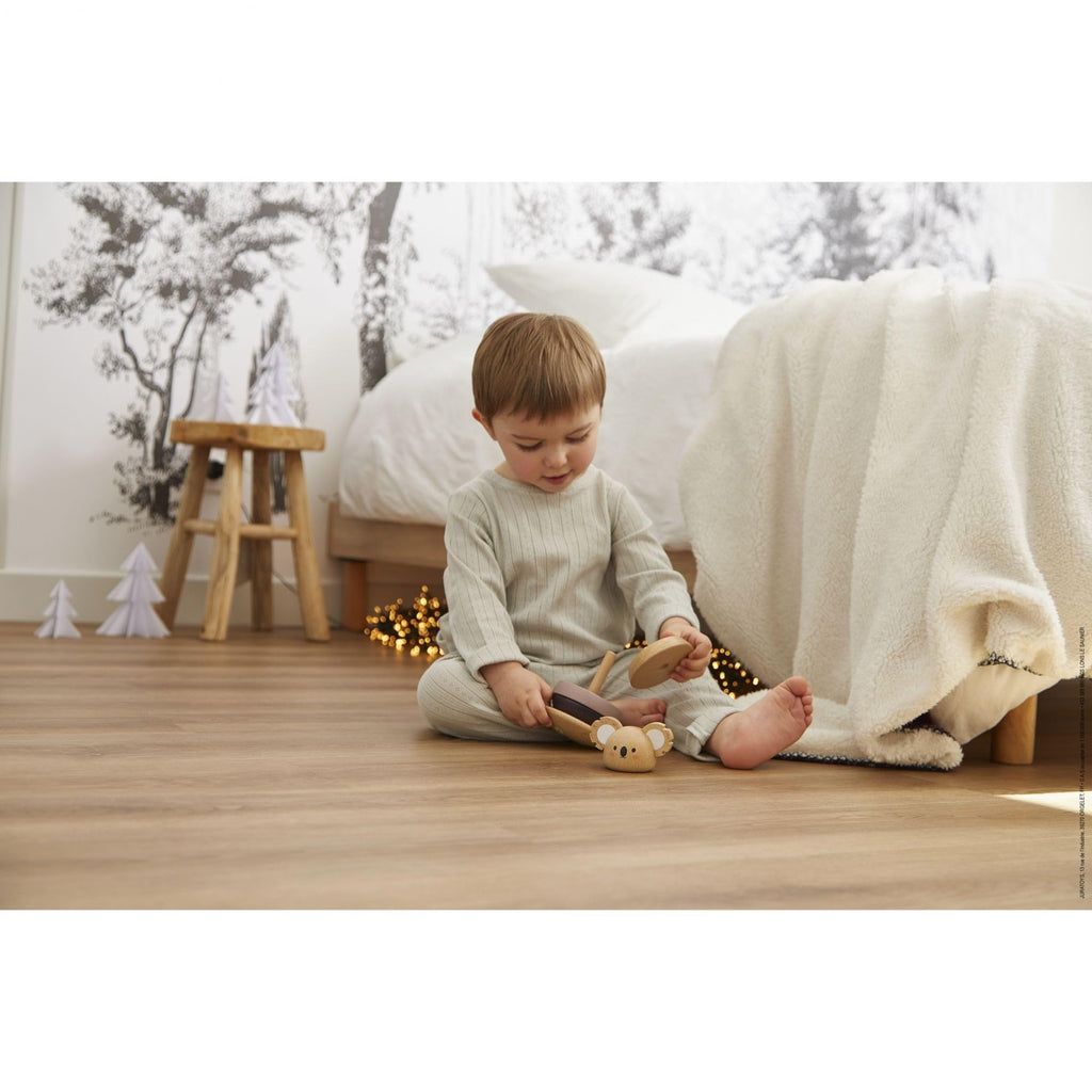 Janod WWF Tumbling Koala - 6-Piece Wooden Stacker Toy Set