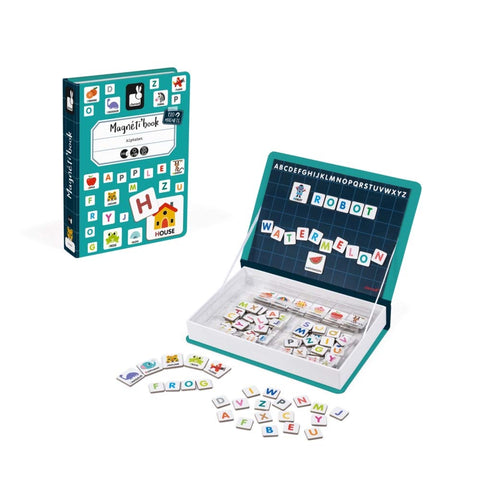 Janod English Alphabet Magneti'Book - 143 Pieces for Word Play