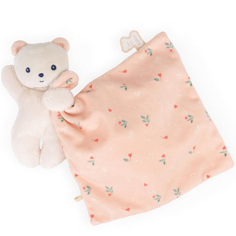 Kaloo Carré Douceur Lovey - Leaves of Love Bear Cuddler
