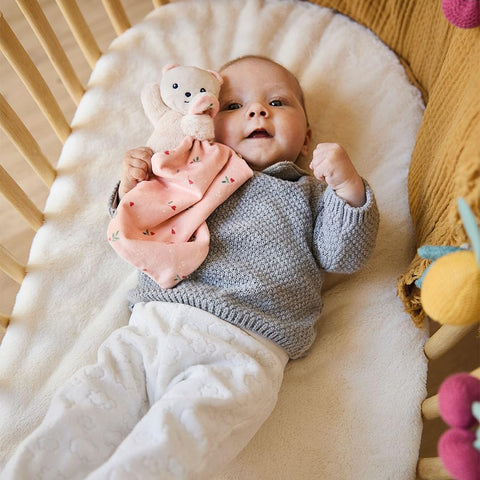Kaloo Carré Douceur Lovey - Leaves of Love Bear Cuddler