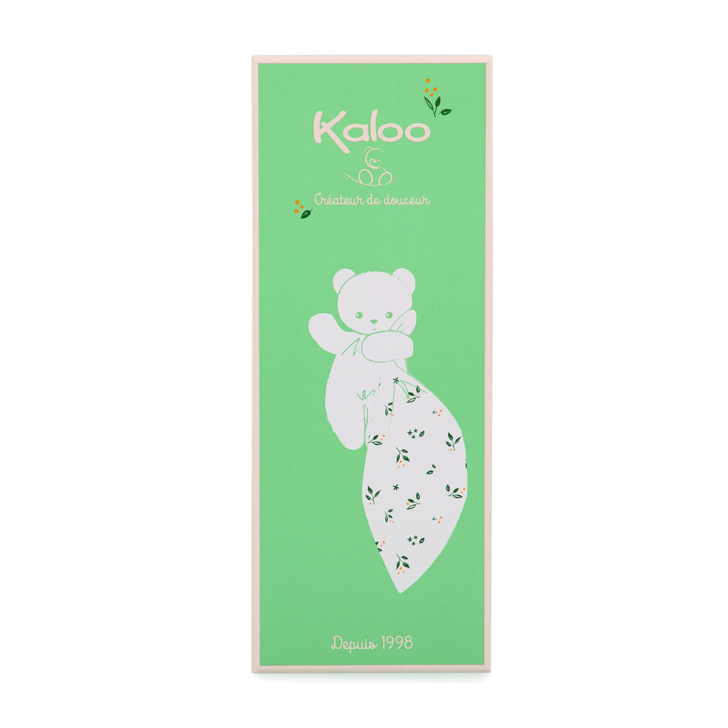 Kaloo Carré Douceur Lovey - Leaves of Love Bear Cuddler