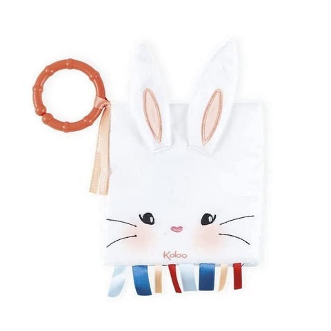 Kaloo Rabbit in Love Book - Soft Cloth Pages for Newborns
