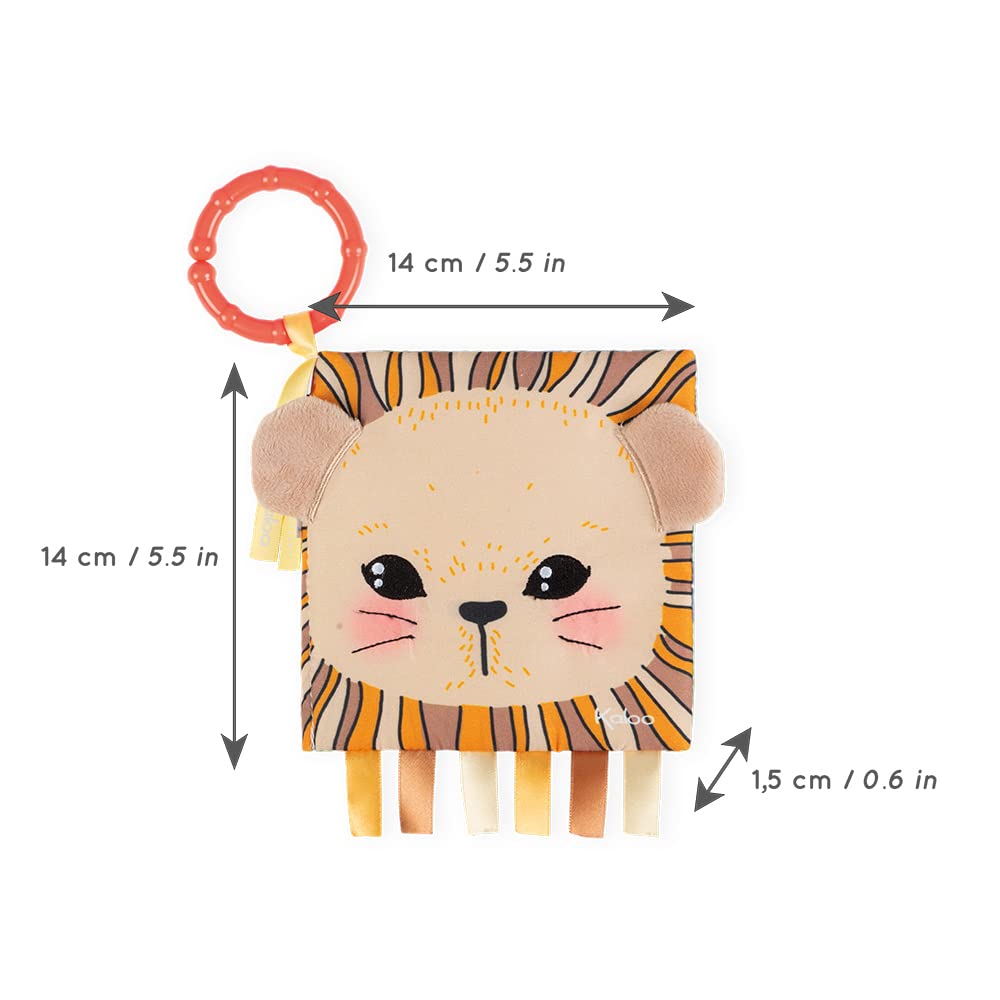 Kaloo Curious Lion Book - Soft Activity Pages for Babies