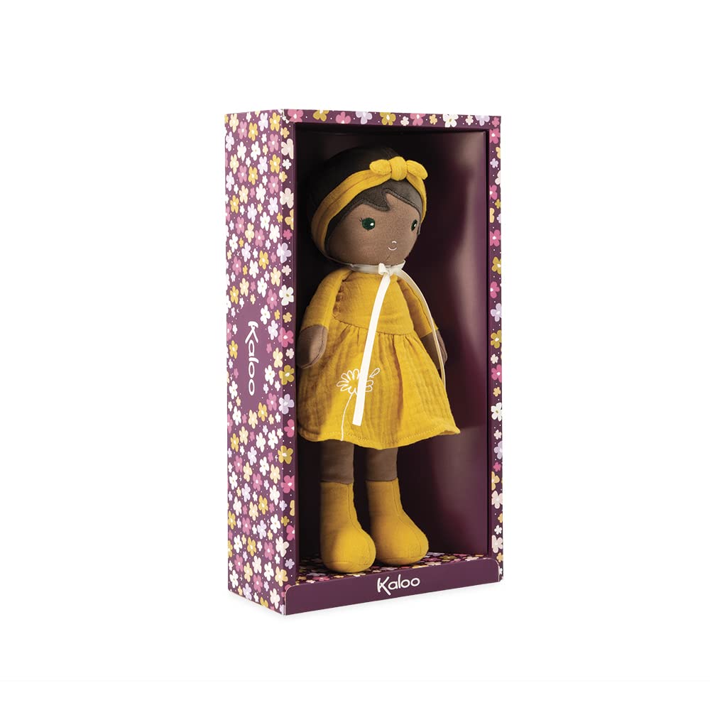 Kaloo Naomie Doll - Sunny Muslin Dress for Newborn Hugs