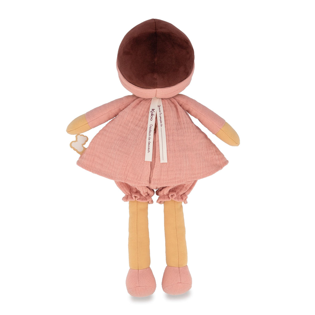 Kaloo Amandine Doll - Coral Dress and Ribbon for Big Hugs