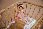 Kaloo Amandine Doll - Coral Dress and Ribbon for Big Hugs