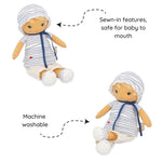 Kaloo Eli Doll - Rich Textures for Baby Cuddles from Birth