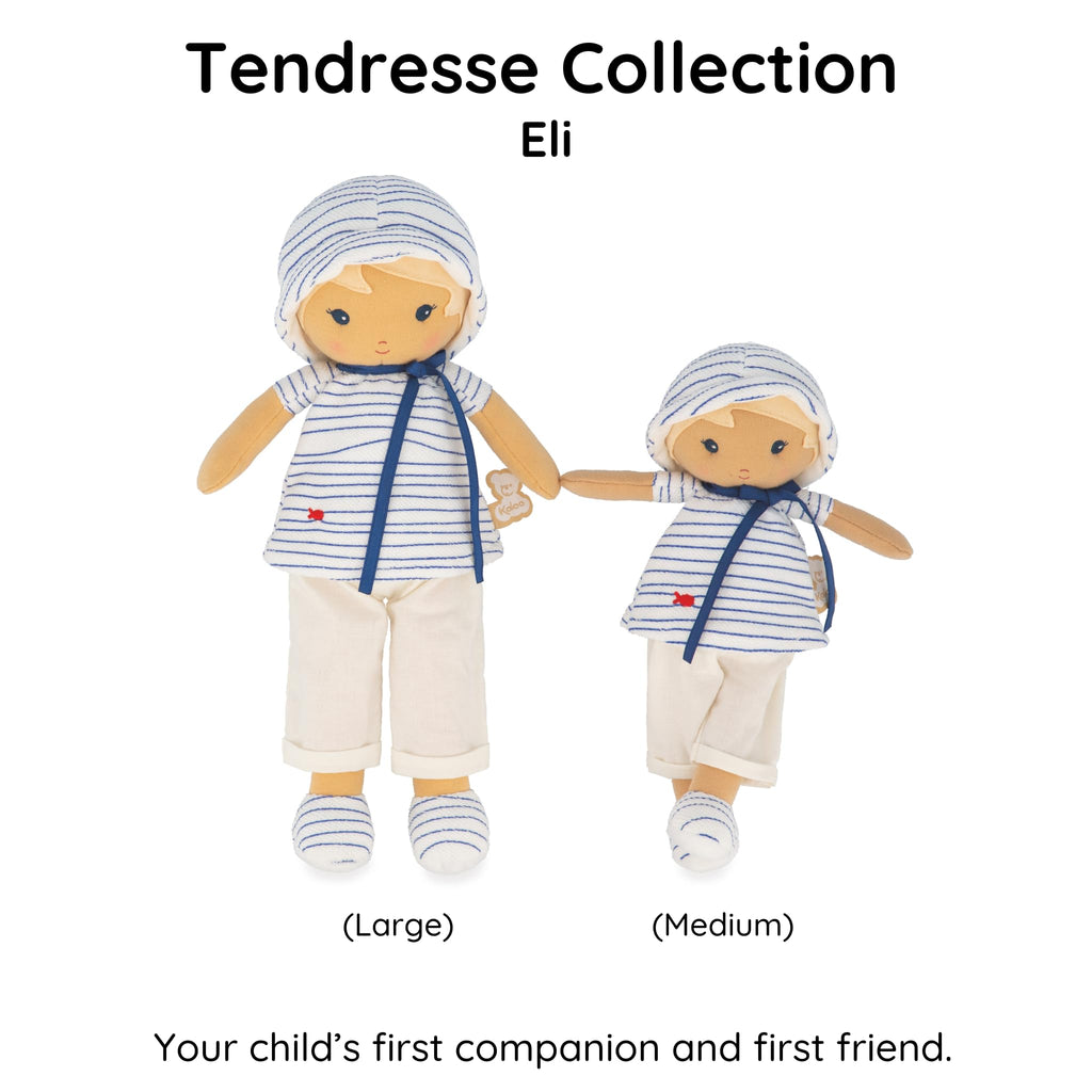Kaloo Tendresse Eli Doll - Washable Soft Plush First Friend