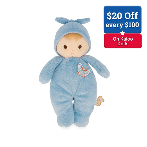 Kaloo Baby Doll - Blue Linen Style for Cozy Baby Cuddles