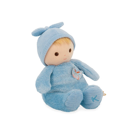 Kaloo Baby Doll - Blue Linen Style for Cozy Baby Cuddles