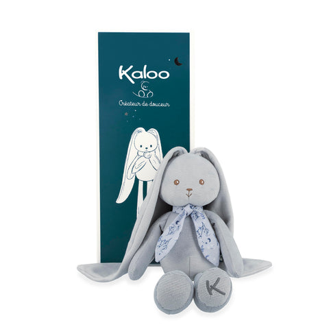 Kaloo Lapinoo Rabbit - Blue 13.75-Inch Bunny with Long Ears