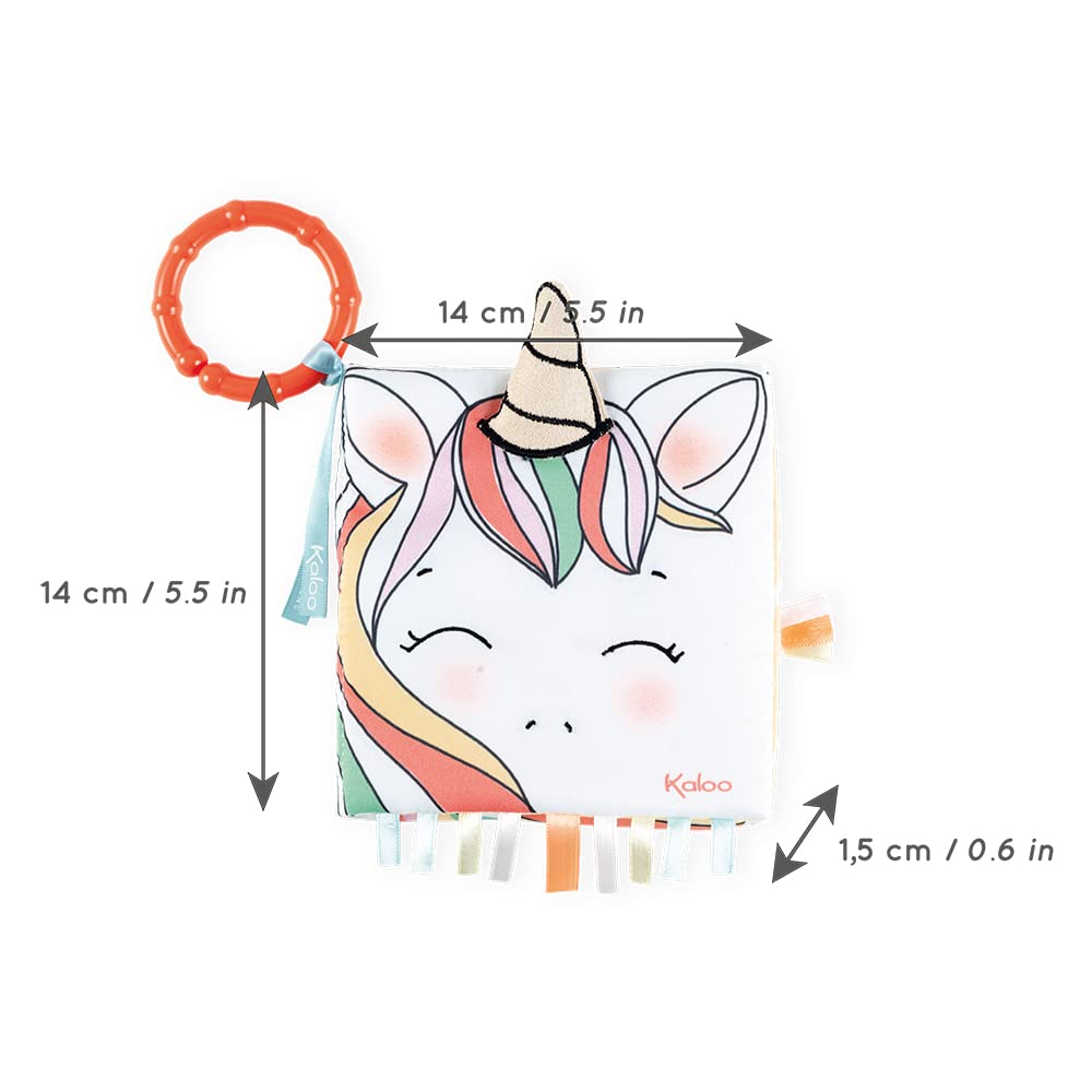 Kaloo Happy Unicorn Book - Soft Sensory Pages on Emotions